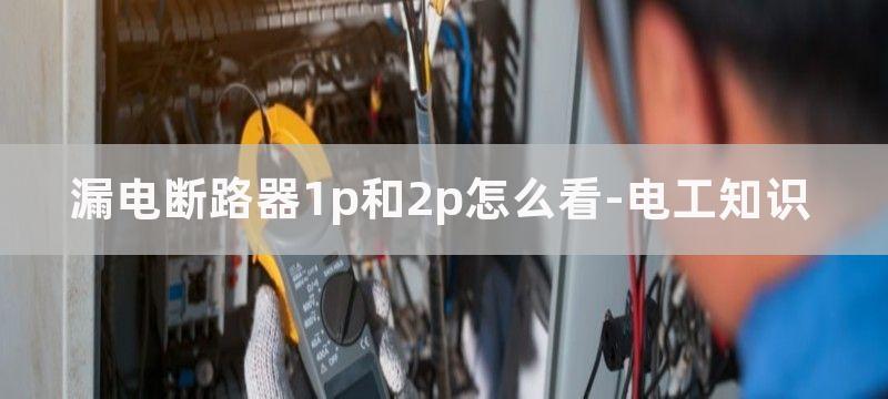 漏电断路器1p和2p的区别