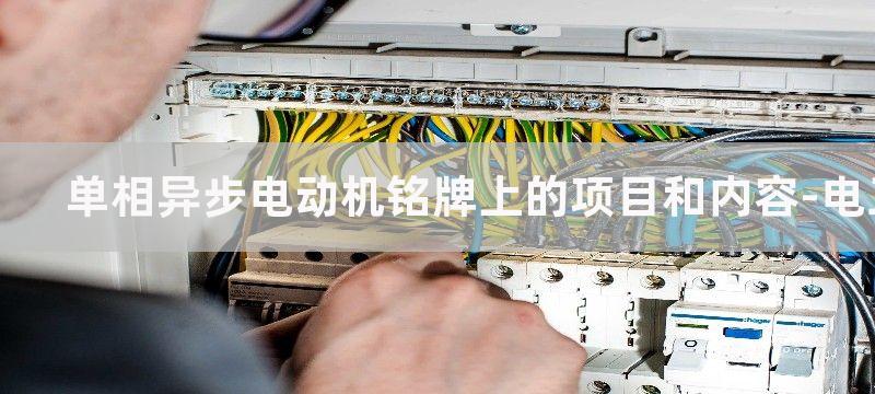 单相异步电动机铭牌额定技术数据