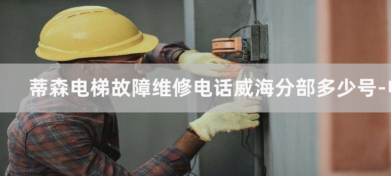 蒂森电梯故障维修案例分析