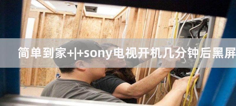 简单到家 | sony电视开机几分钟后黑屏